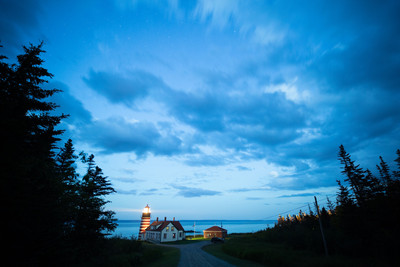 West Quoddy on a cloudy night