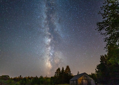 Milky Way over Barn