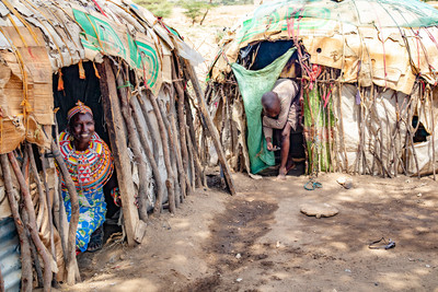 Samburu tribe hut