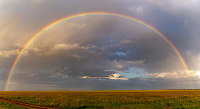 Full Rainbow over Masai Mara