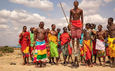 Samburu tribe jumping