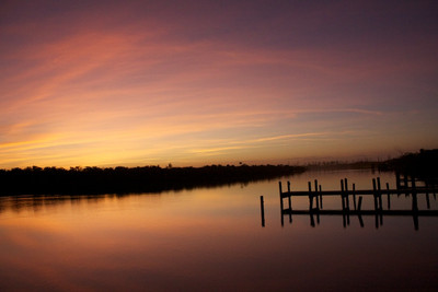 Dawn on Lemon Bay, Manosota Key, Florida